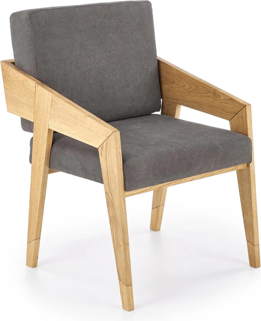 Fotel wypoczynkowy Freedom na dębowym stelażu