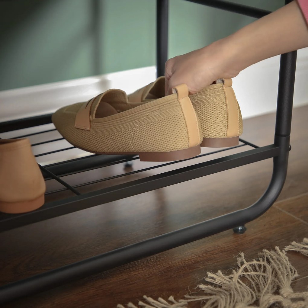 Ściana do przedpokoju TAYLOR z szafką na buty 181x58 cm, rustykalny brązowy