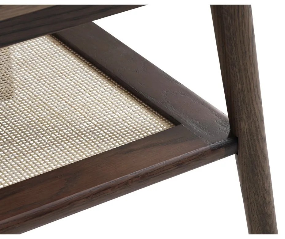 Brązowy stolik z blatem w dekorze dębu 60x120 cm Barrali – Unique Furniture