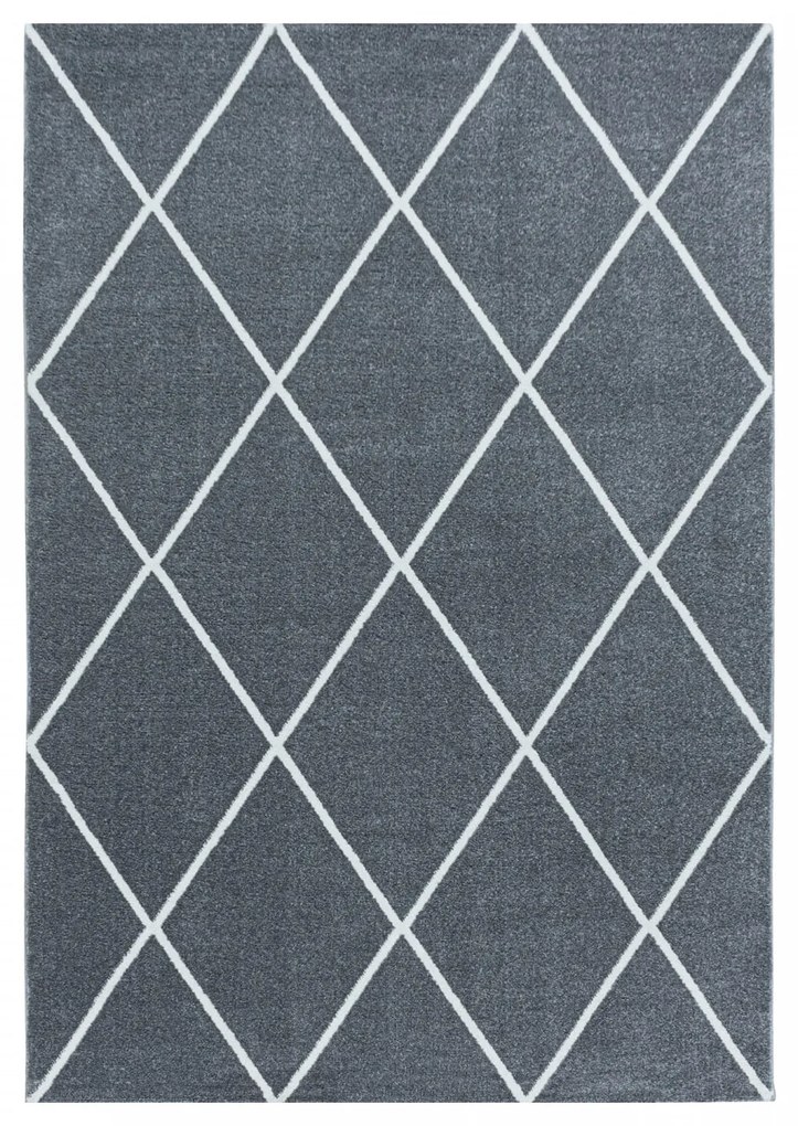Dywan nowoczesny Rio romby szary 160 cm x 230 cm