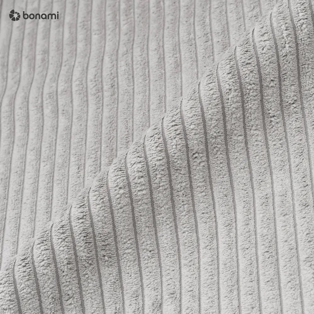 Jasnoszara sztruksowa sofa 274 cm Leonard – Bobochic Paris