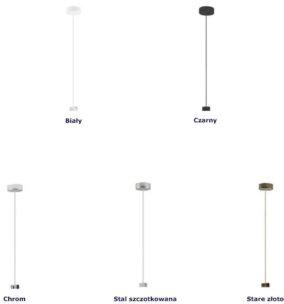 Nowoczesna lampa wisząca walec na złotym stelażu - EX825-Arsa - 18 kolorów