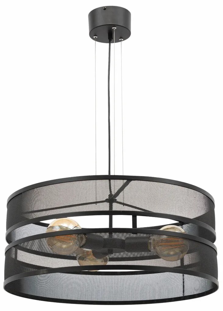Lampa wisząca ORABELA I czarna ELTAP