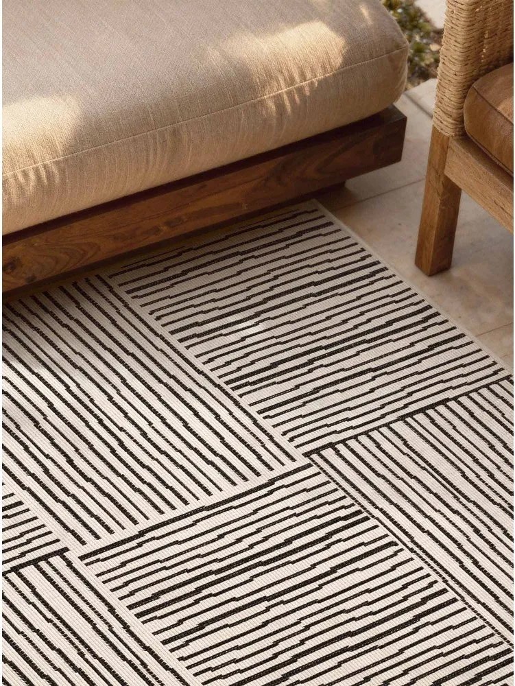 Czarny/kremowy dywan odpowiedni na zewnątrz 200x300 cm Haringey Nightingale – Ted Baker