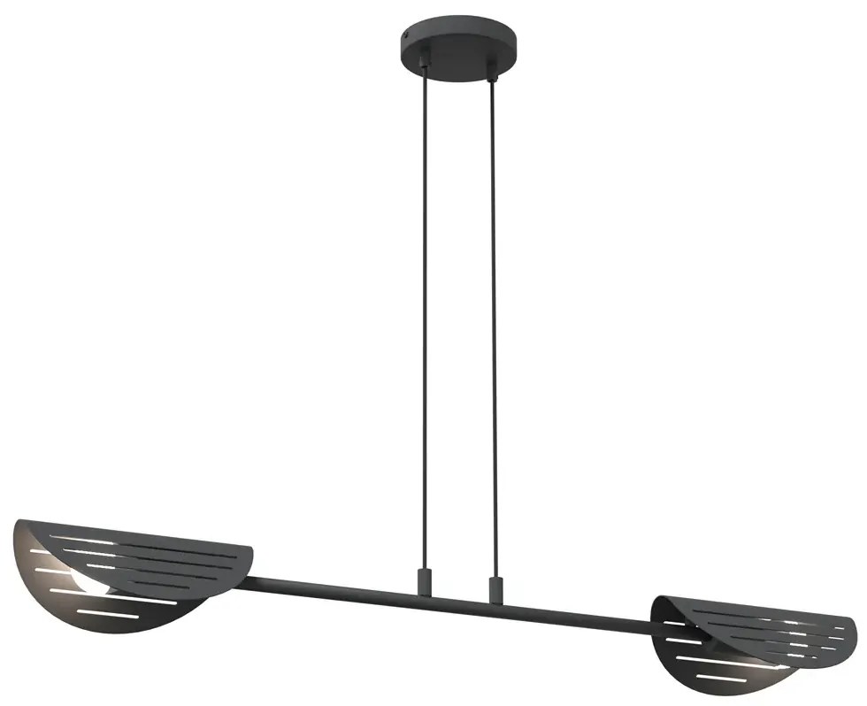 Czarna nowoczesna metalowa lampa wisząca - D167 Granada 28X