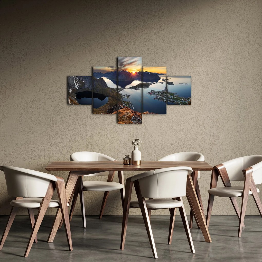 Obraz - Krajobraz górski, Norwegia (125x70 cm)