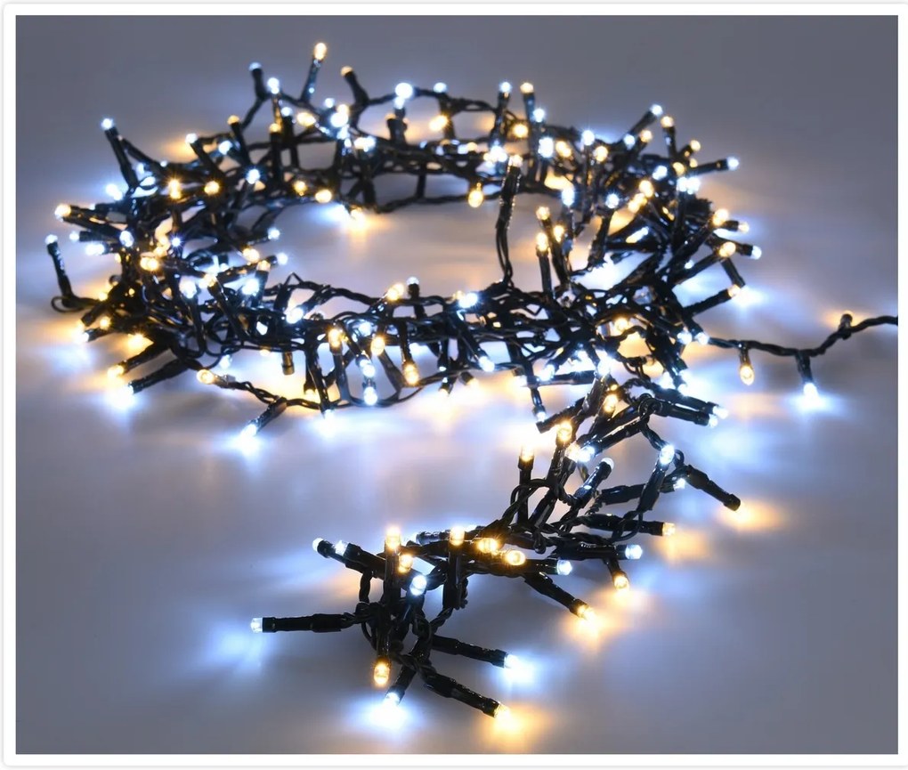Świąteczny łańcuch świetlny Twinkle zimna i ciepła biała 560 LED, 11 m