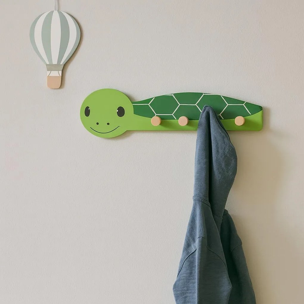 Wieszak do pokoju dziecięcego MINI ZOO, 35,5 x 6,5 x 10 cm