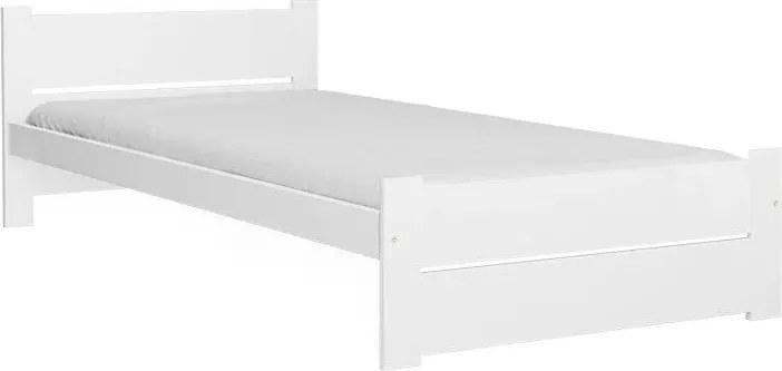 Łóżko IKAROS DOUBLE 80 x 200 cm, białe Stelaż: Ze stelażem listwowym rolowanym, Materac: Materac Sommera 18 cm