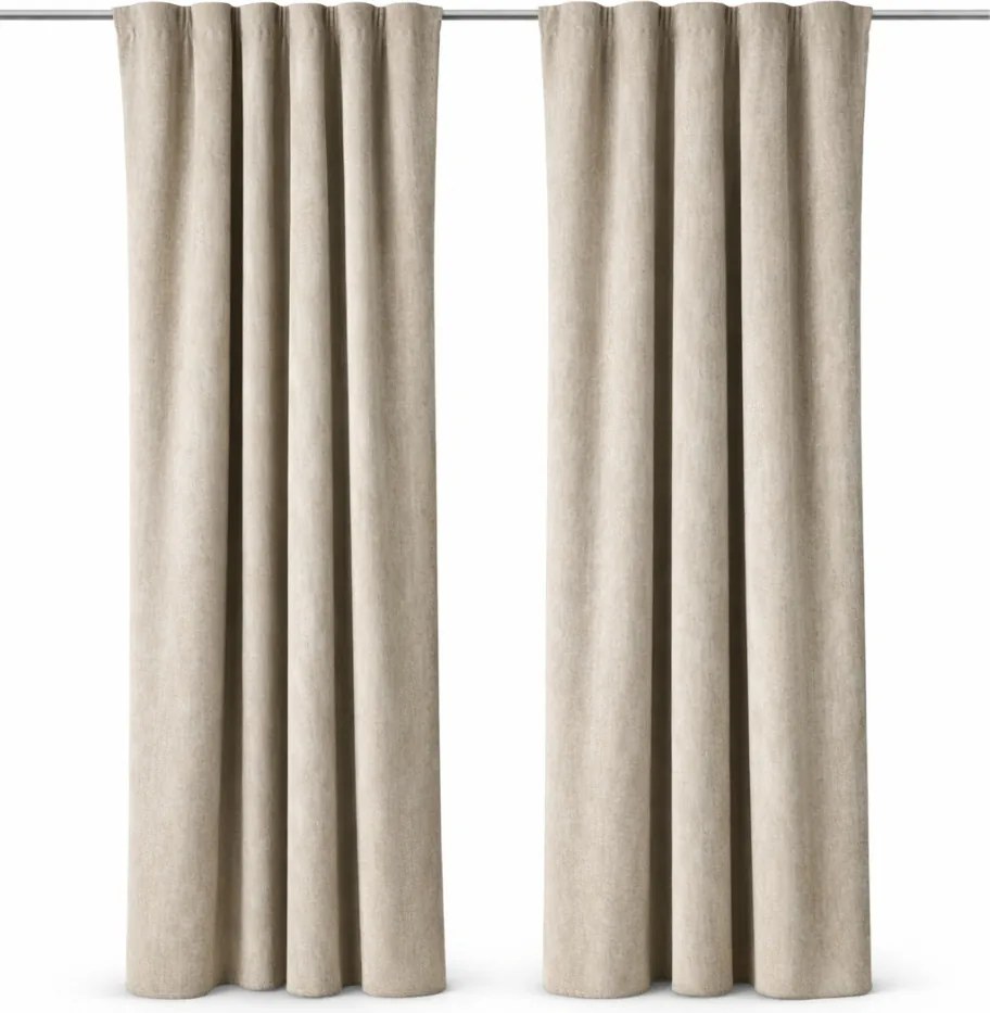 Mięsista zasłona z weluru w kolorze taupe Werona