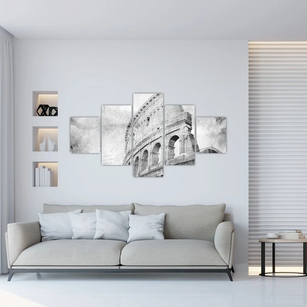 Obraz - Vintage pocztówka miasta N⁰1 (125x70 cm)