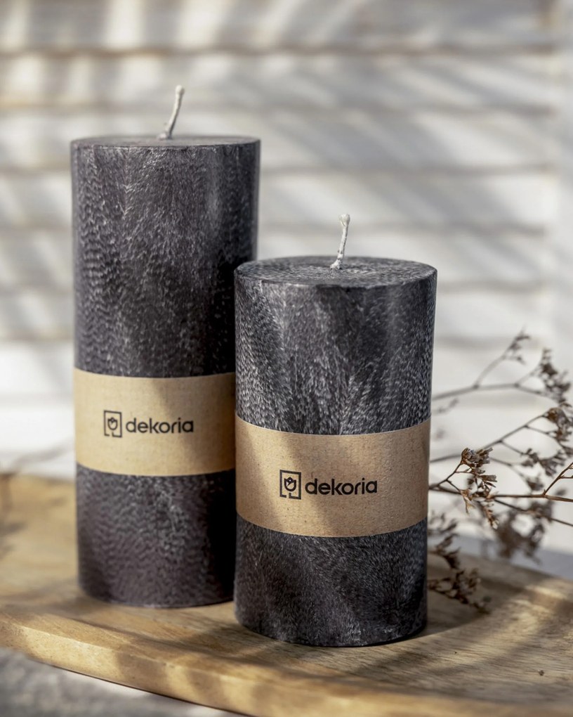 Świeca zapachowa palmowa walec Black