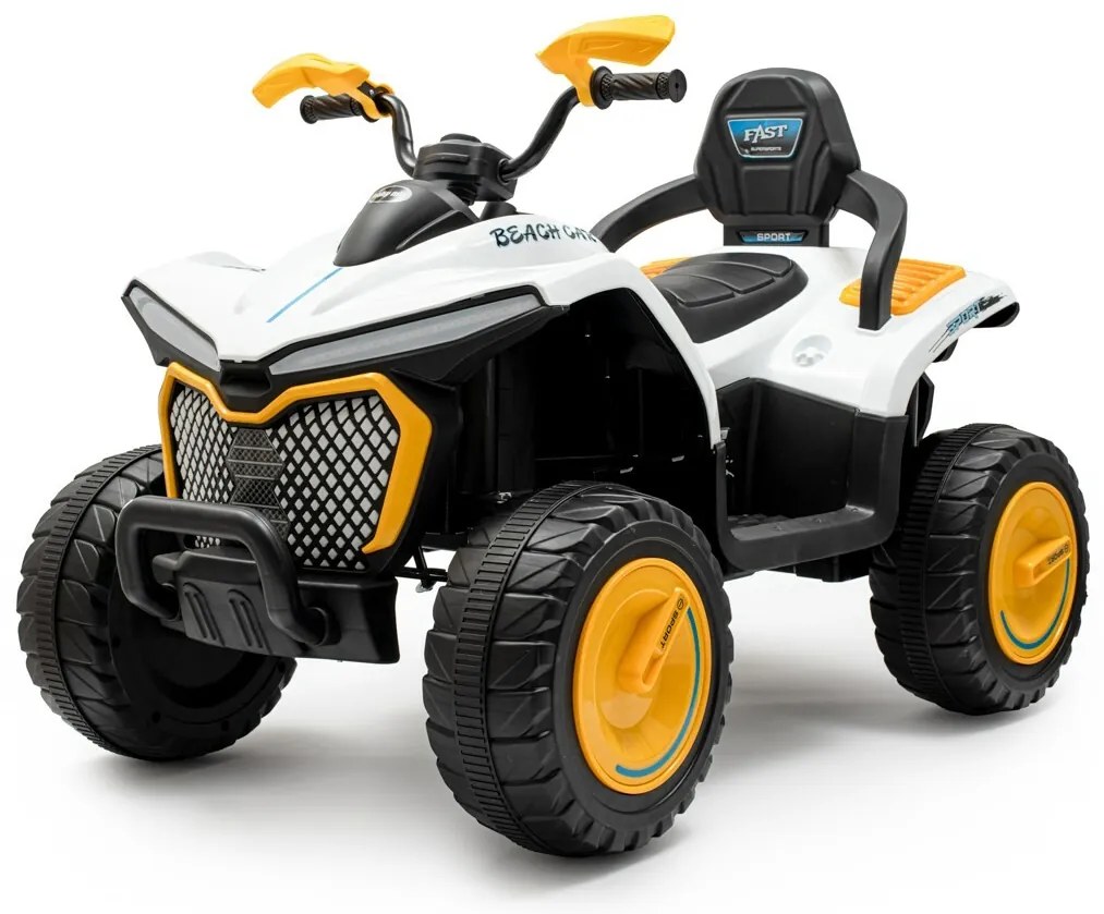 Baby Mix Elektryczny quad dla dzieci Strong 4 x 4, żółty