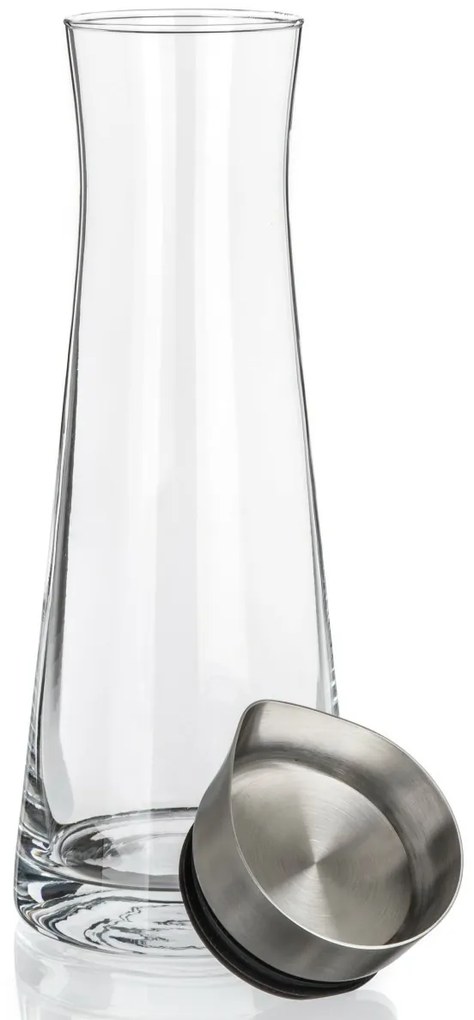 Karafka szklana z nalewką ze stali nierdzewnejDALEN 1000 ml