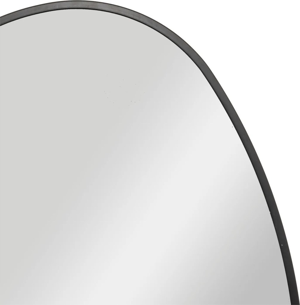 Lustro retro w metalowej ramie Rosalia, 55 x 75 cm