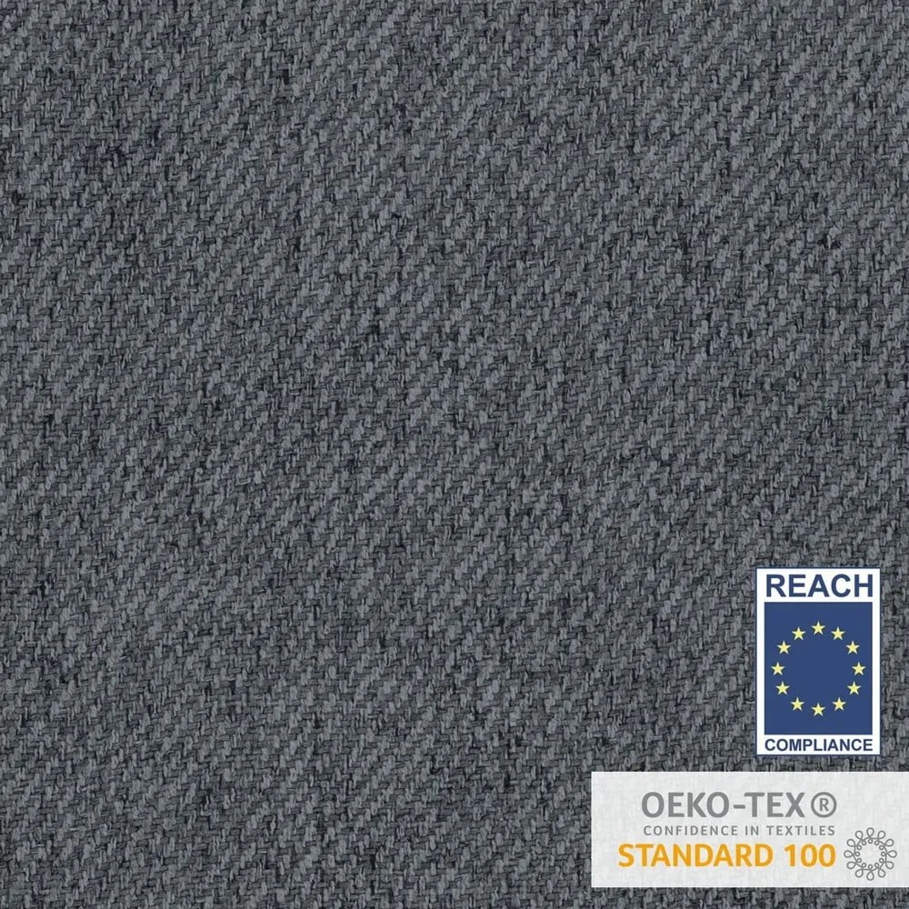 Szaro-naturalne łóżko boxspring ze schowkiem 140x200 cm Faro – Maison de Rêve