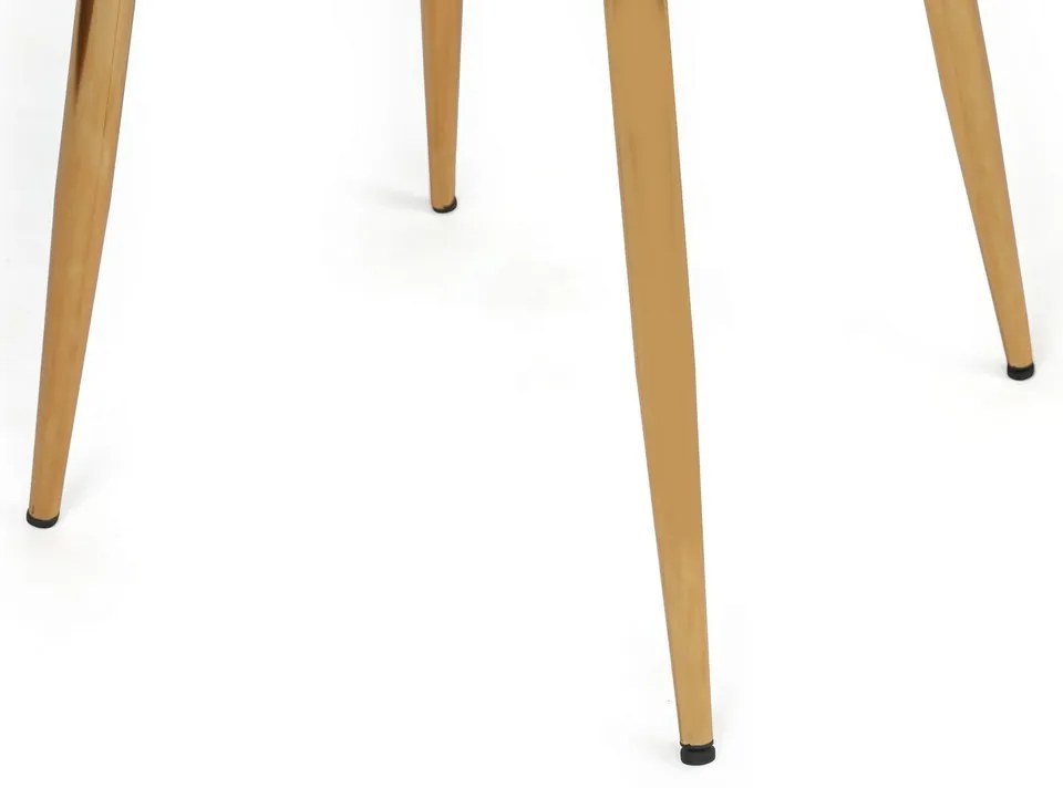 Zestaw krzeseł do jadalni Kusakli Light Brown andGold, 4 szt., 4 szt.