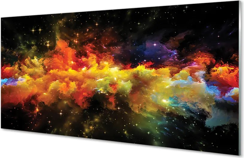 Panel Kuchenny Szklany Słoneczna Geometria Złota