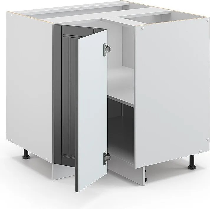 Szafka narożna antracytowy domek wiejski 80.5x60x82 fame-line