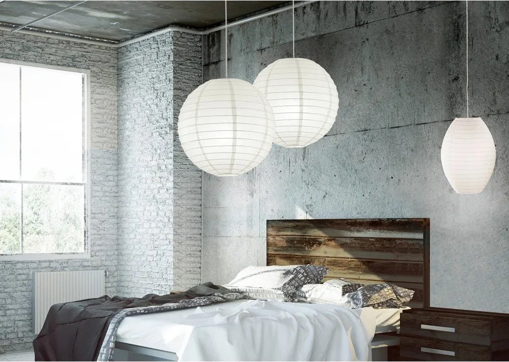 Biały abażur ø 40 cm Paper – Trio