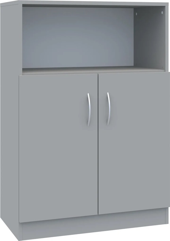 Dwudrzwiowa szafka biurowa na klucz Simple z półką, 80x40x120,5 cm, index 80-3P-2F2