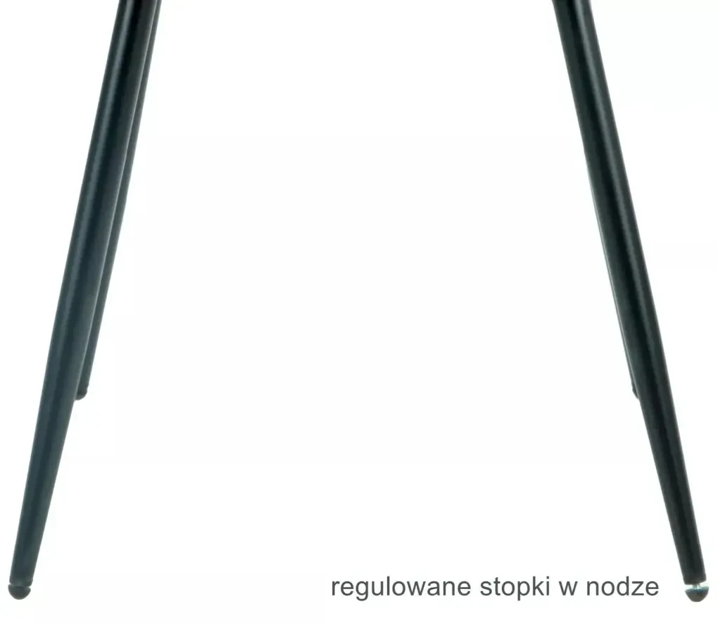 Krzesło tapicerowane JAKE VELVET czarne SIGNAL