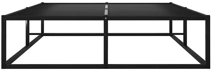 Czarne Metalowe Łóżko Niskie Industrialne 120X200 Cm N4-C74