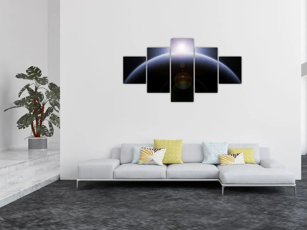 Obraz ciała kosmicznego (125x70 cm)