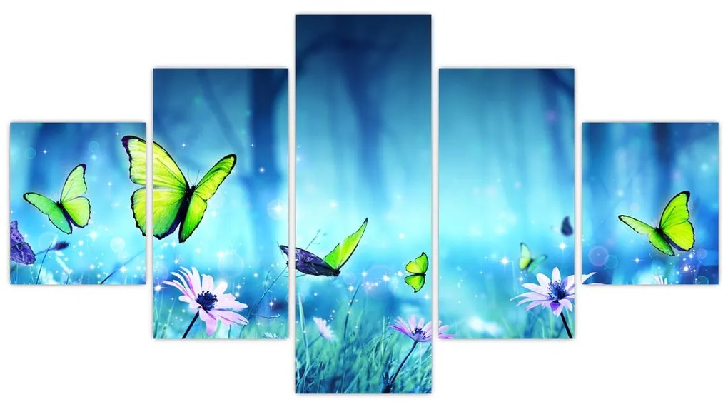 Obraz - Mistyczna leśna polana (125x70 cm)