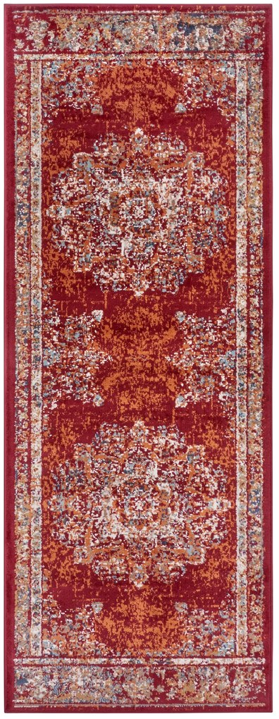 Dywan klasyczny Luxor Rozeta czerwony 80 cm x 240 cm