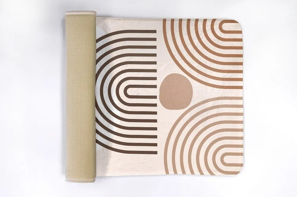 Antypoślizgowy dywanik łazienkowy Antypoślizgowy dywanik łazienkowy Geometryczny wzór