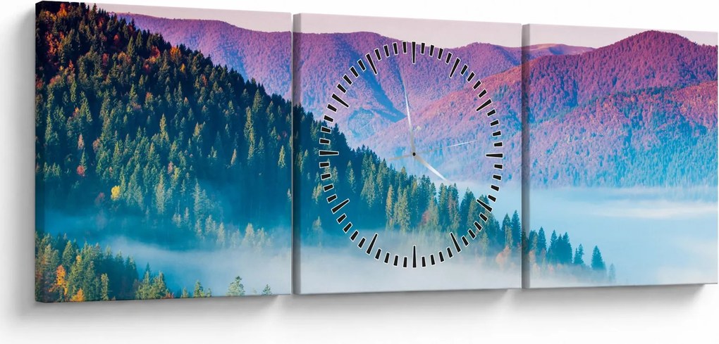 Obraz - Panorama 2 (z zegarem) (90x30 cm)