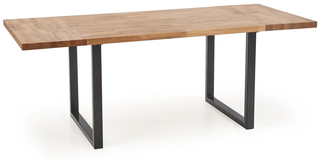 RADO 120x78 drewno lite - dębowe kolor: dąb naturalny, czarny, loft