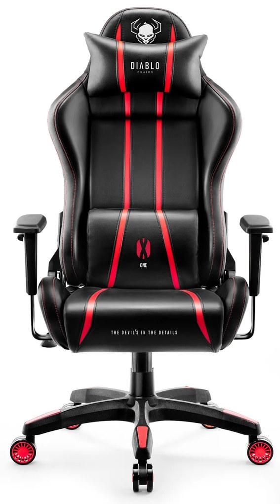 Fotel Gamingowy Diablo X-One 2.0 Small: Czarno-czerwony