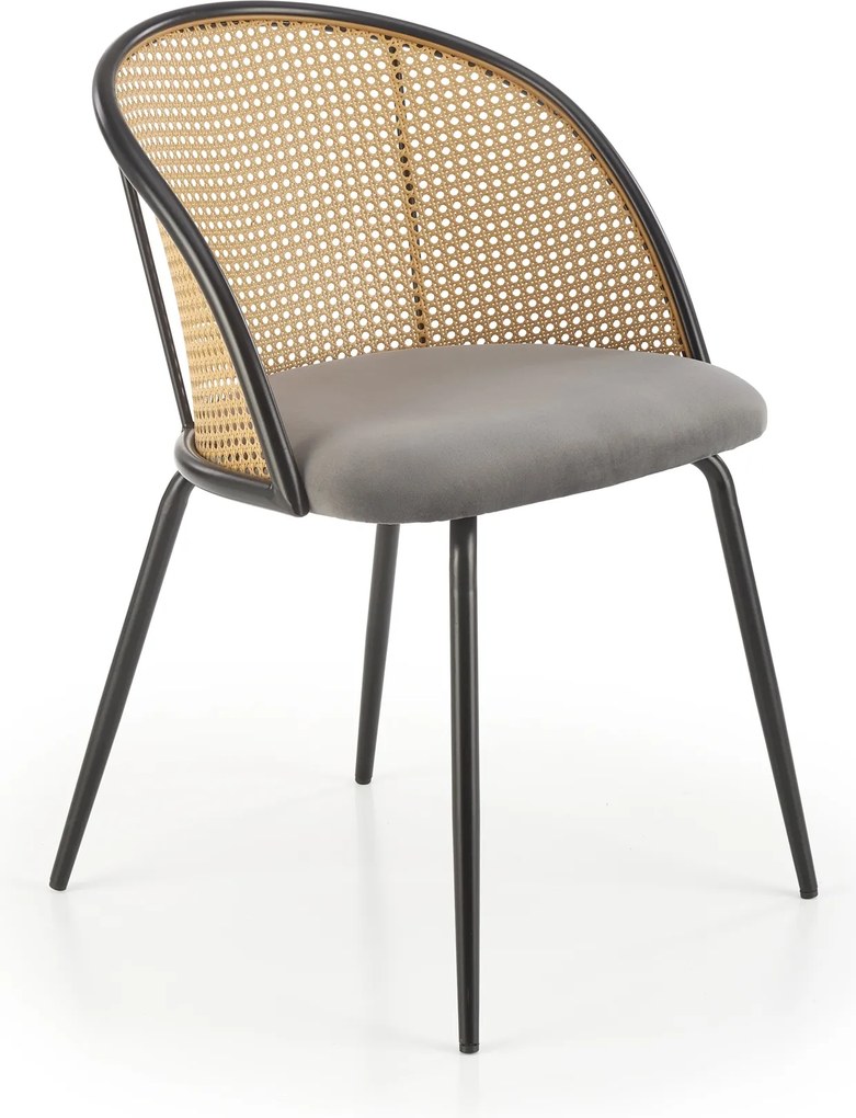 Krzesło z plecionką wiedeńską na oparciu K508