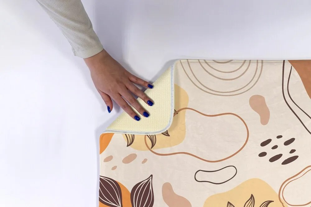 Dywanik antypoślizgowy do łazienki Dywanik antypoślizgowy do łazienki Kwiatowe Abstrakcje