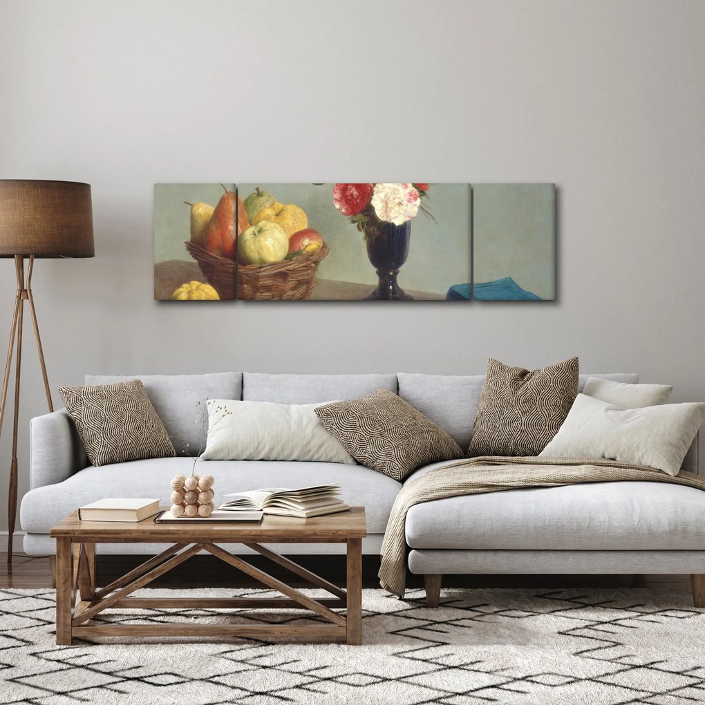 Obraz - Henri Fantin-Latour, Still Life, reprodukcje (170x50 cm)