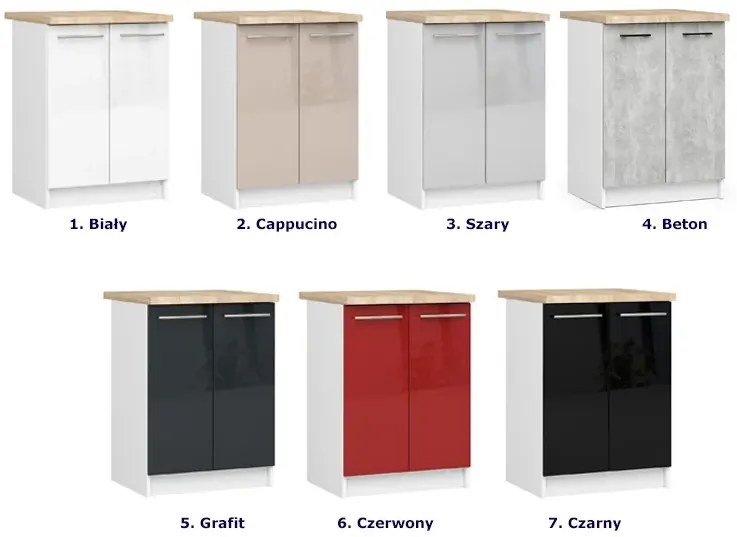 Szafka kuchenna dolna w kolorze szarym W4-B70