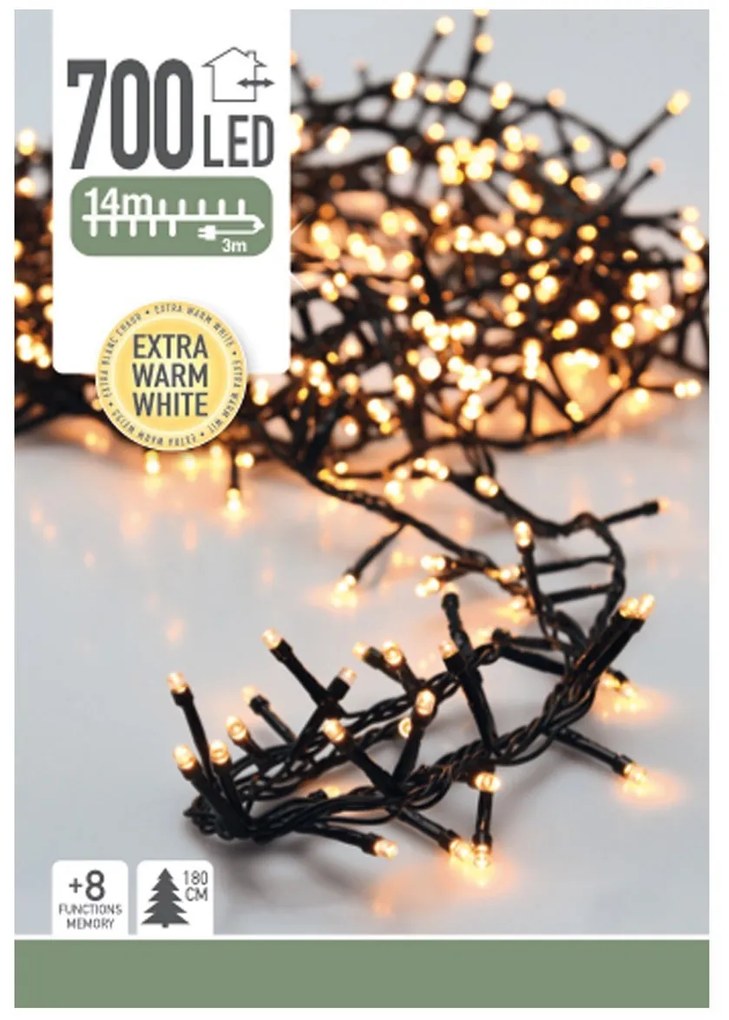 Lampki świetlne Twinkle ciepła biała, 700 LED