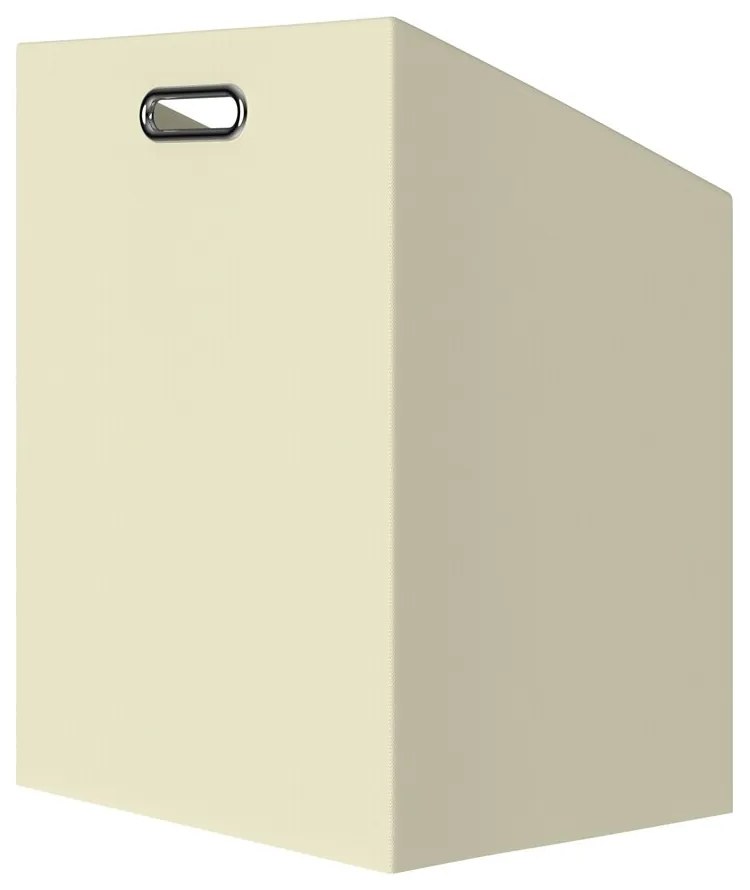 Regał bambusowy z koszem na bieliznę DORIS, 40x30x95cm, brązowy/kremowy Casaria