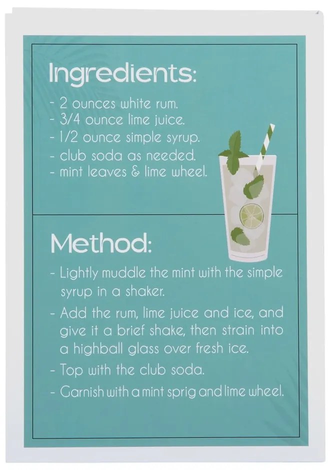 Biało-zielony papierowy pojemnik dekoracyjny 18x4x25 cm Mojito – PT LIVING