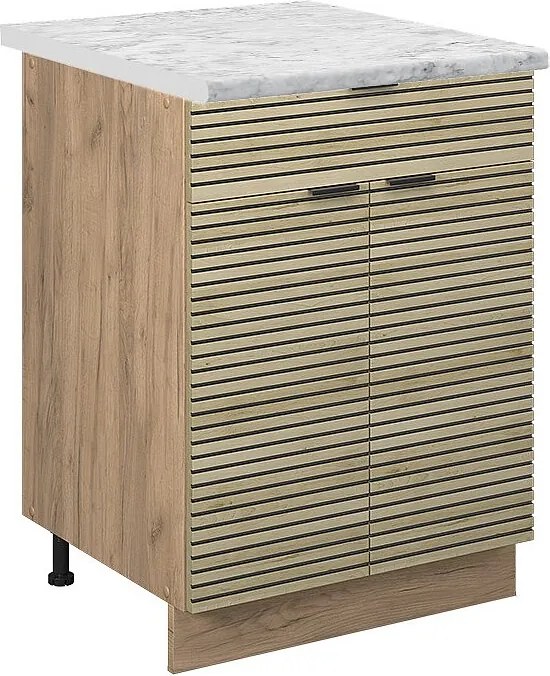 Szafka dolna do kuchni panel dębowy 60x60x82 fame-line