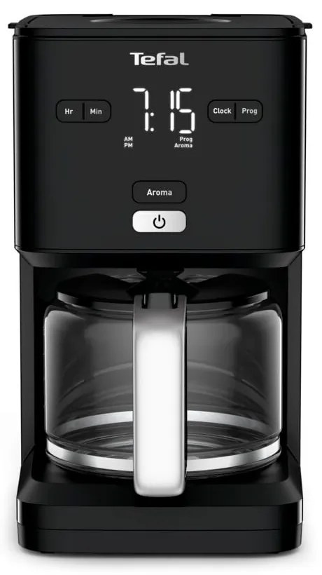 Czarny przelewowy ekspres do kawy Smart'n'light CM600810 – Tefal