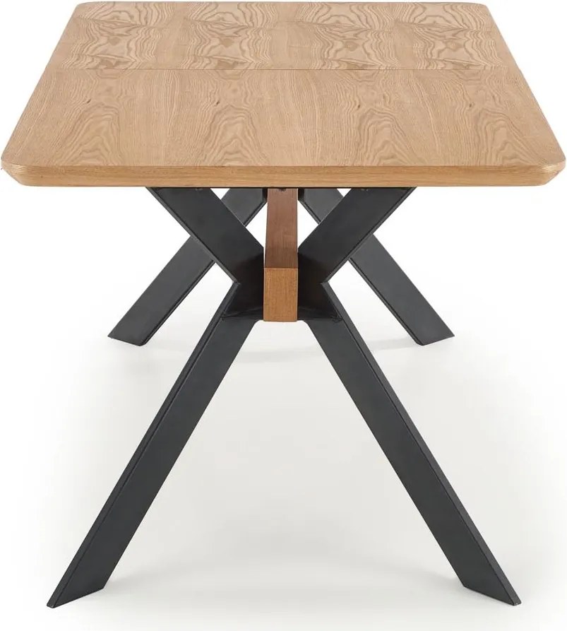 Loftowy stół rozkładany z fornirowanym blatem Bacardi