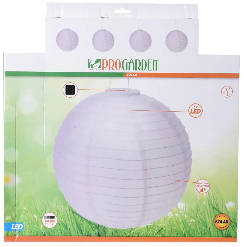 Lampion solarny do ogrodu PARTY, Ø 40 cm