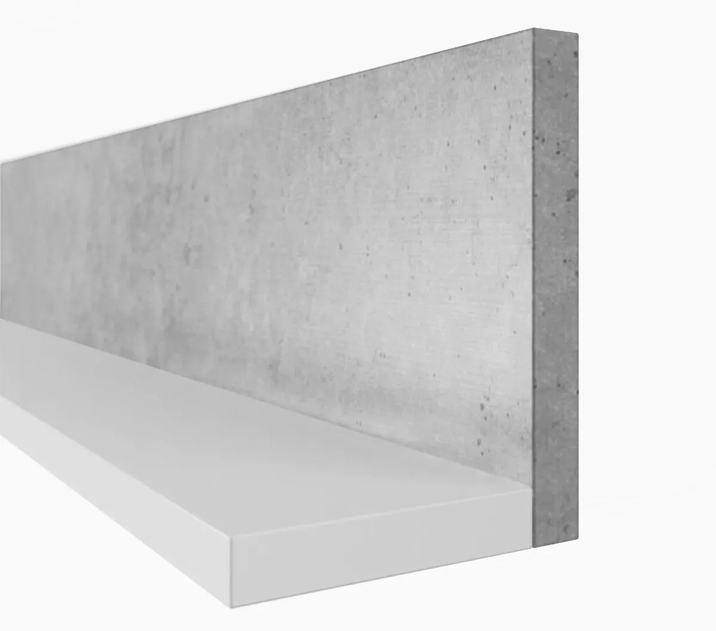 Półka BOTA biała/beton colorado HELVETIA