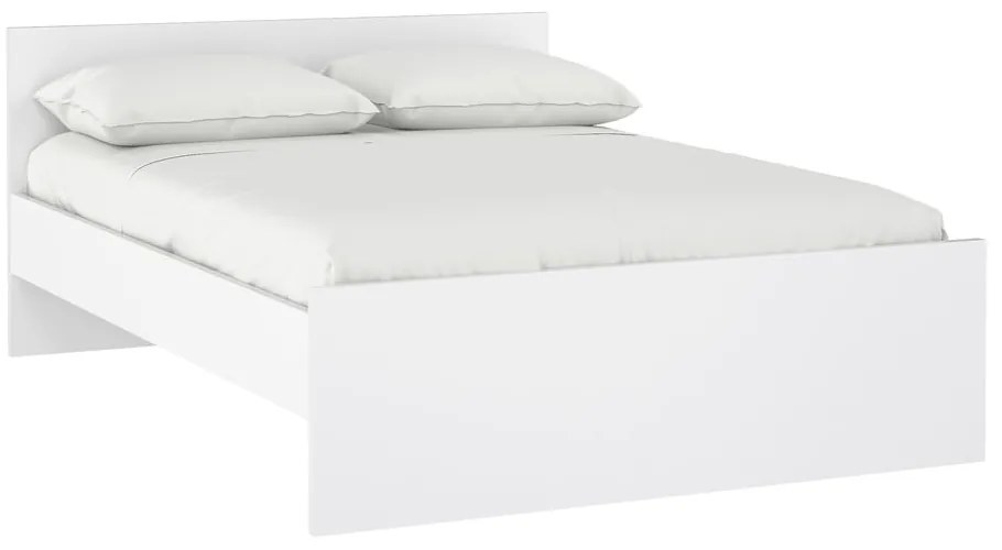 Białe łóżko dwuosobowe 140x190 cm Naia – Tvilum