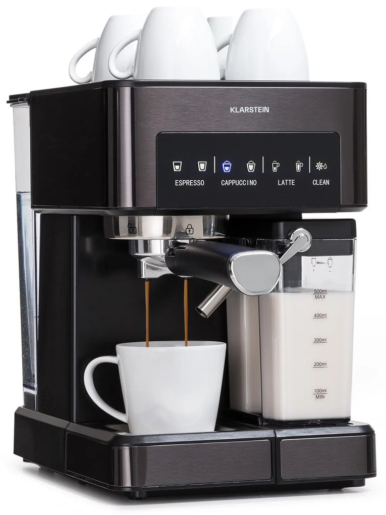 Klarstein Arabica 1350W 20bar Ekspres Kolbowy Czarny
