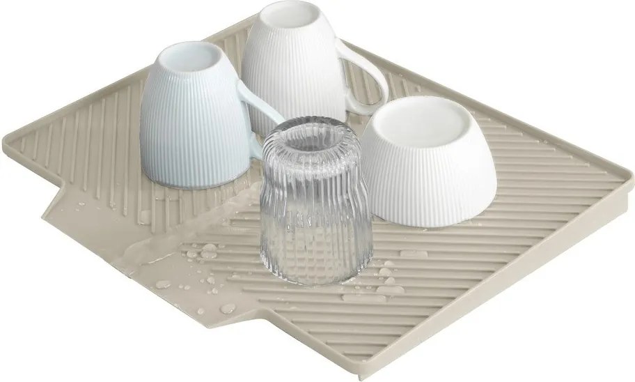 Beżowa plastikowa podkładka do naczyń 34x40 cm Nelia – Wenko