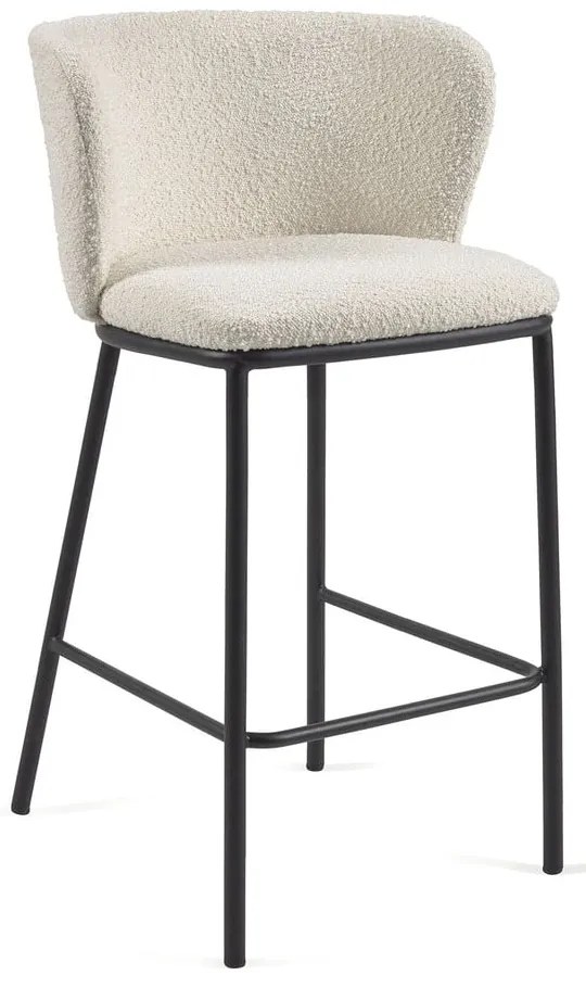 Biały hoker (wysokość siedziska 65 cm) Ciselia – Kave Home